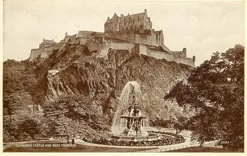 Scotland Edinburgh castle Ross fountain