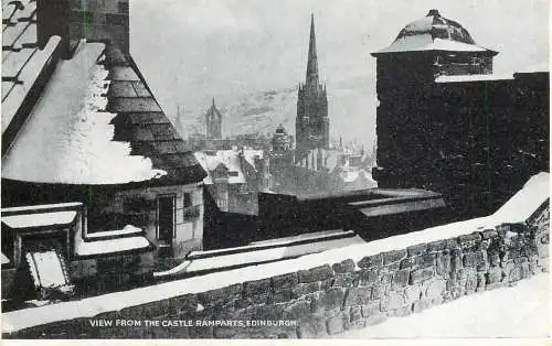 Scotland Edinburgh castle ramparts