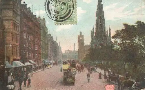 Scotland Edinburgh East Princess street tram