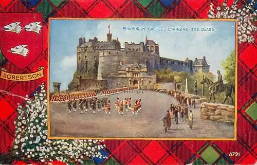 Scotland Edinburgh castle parade quilt military Robertson coat of arms