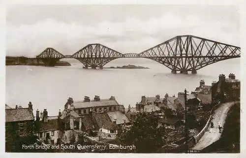 Scotland Edinburgh Forth Bridge and South Queensferry
