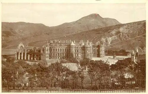 Scotland Edinburgh Holyrod palace Arthur Seat