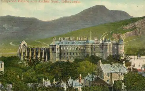 Scotland Edinburgh Holyrod palace Arthur Seat