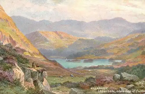 Raphael Tuck & Sons "Oilette" scenic postcard Upper lake Killarney