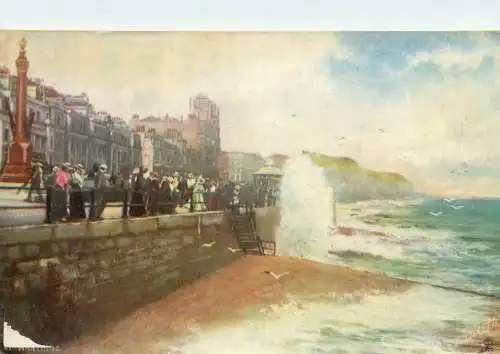 Raphael Tuck & Sons "Oilette" scenic postcard Hastings pier promenade