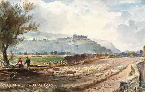 Raphael Tuck & Sons "Oilette" scenic postcard Stirling from Alloa Road