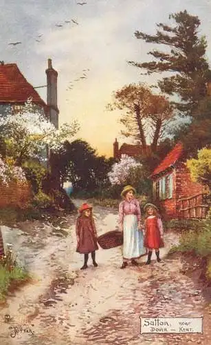 Raphael Tuck & Sons "Oilette" scenic postcard Sutton near Dover Kent