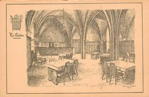 Postcard Belgium Liege mess des officiers de la Garnison de Liege