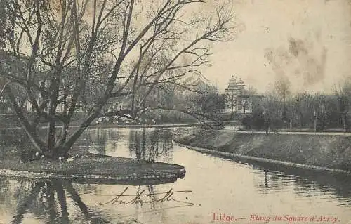 Postcard Belgium Liege Avray