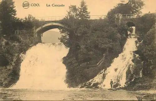 Postcard Belgium Coo la cascade
