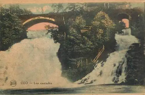 Postcard Belgium Coo la cascade