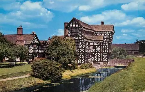 England Cheshire Little Moreton Hall timbered mansion