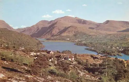 Wales Snowdon massiff from Fachwln