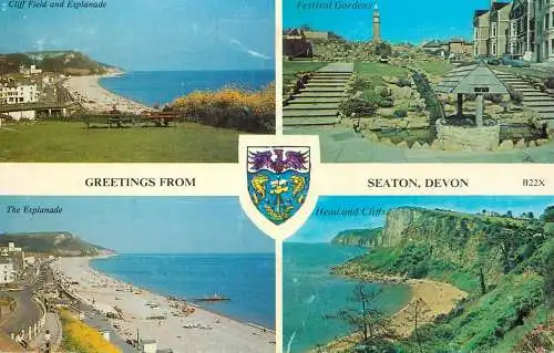 England Greetings from Seaton Devon multi view