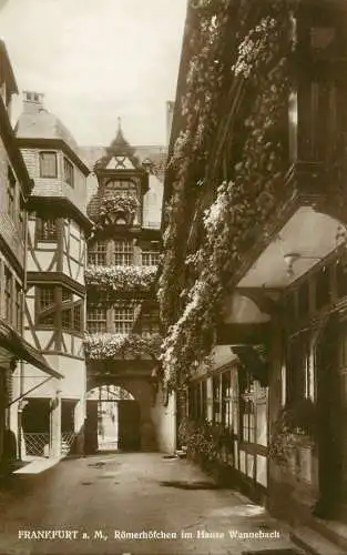 Germany Frankfurt am Main Romerhofchen im Hause Wannebach