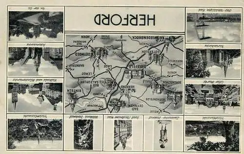 Germany Herford multi view & region map