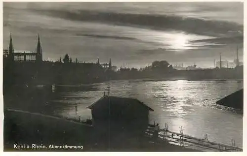 Germany Kehl am Rhein Abendstimmung