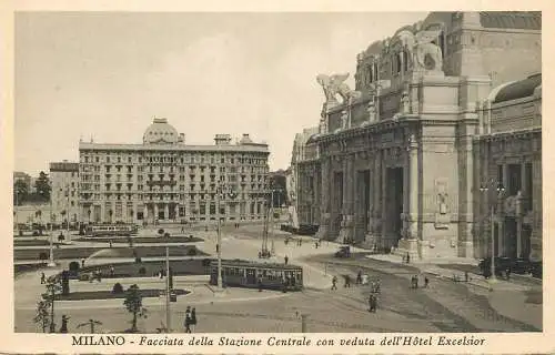 Italy Milano Stazione Centrale & Hotel Excelsior