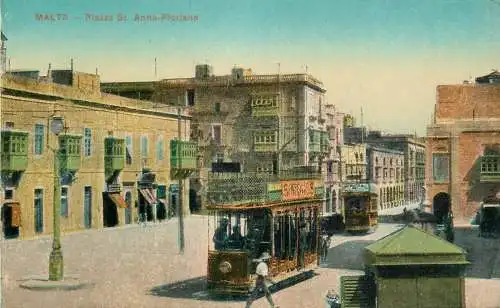 Malta Piazza St. Anna-Floriana tramway
