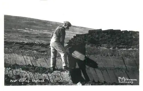Shetland Peat Cutting