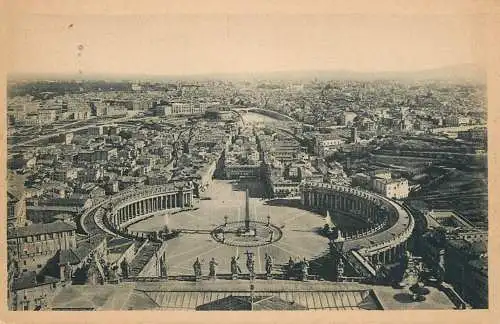 Italy Roma Piazza S Pietro e panorama della Citta preso dalla Cupola