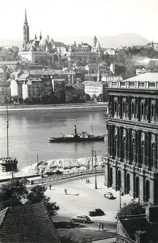 Hungary Budapest Danube tugboat