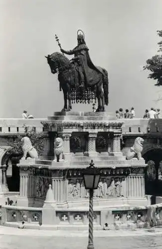 Hungary Budapest St. Stephen monument