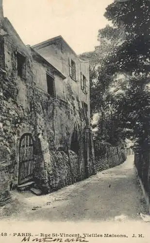 France Paris Rue St Vincent Vieilles Maisons