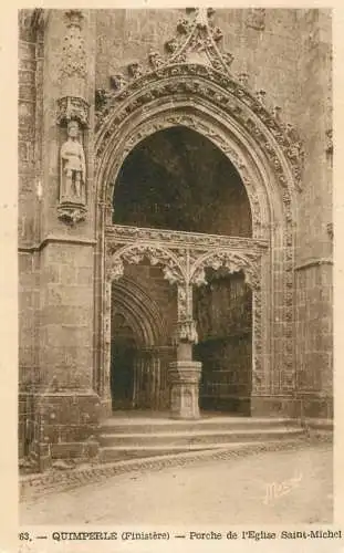 France Quimperle (Finistere) Porche de l'Eglise Saint Michel