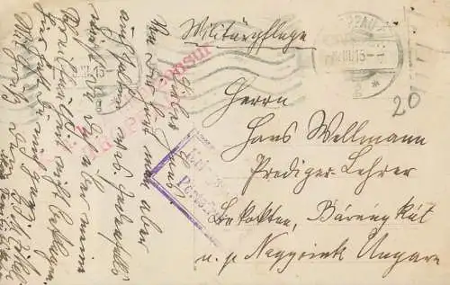 Opava Troppau censored 1915 souvenir photo postcard