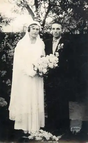 Romania souvenir photo postcard marriage 1934