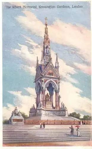 United Kingdom England London Albert memorial Kensington gardens
