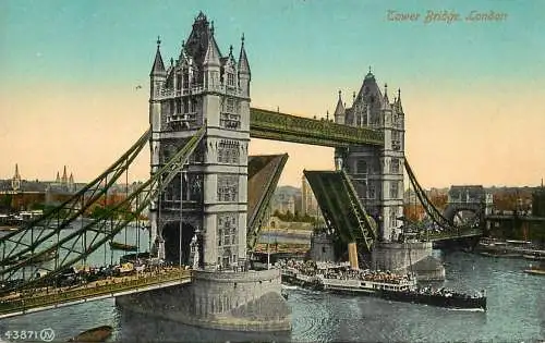 United Kingdom England London Tower Bridge paddle steamer