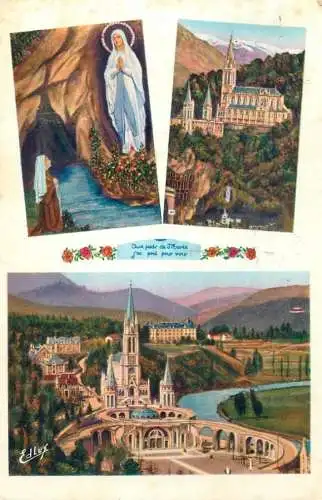 France Lourdes L'Apparition & la Basilique multi view