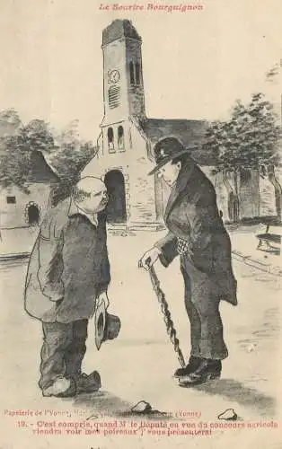 France Le Sourire Bourguignon carte postale humouristique
