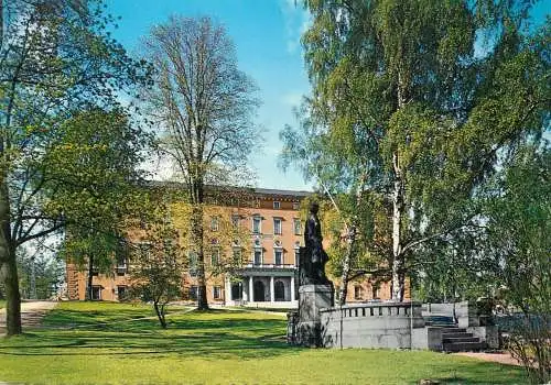Sweden Uppsala Carolina Rediviva und die Wennerberg-Statue
