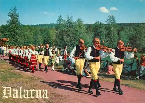 Sweden Dalarna ethnic types and scenes typical traditional costumes