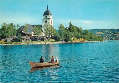 Sweden Dalarna  Rattvik Church and its "church-stables"