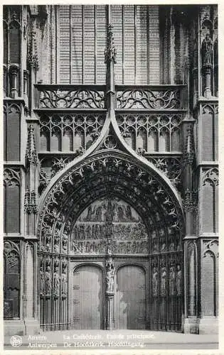 Belgium Antwerpen Cathedrale Entree principale