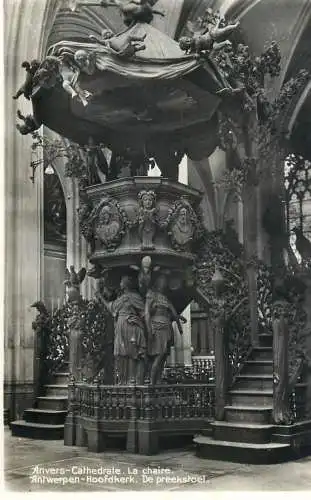 Belgium Antwerpen Cathedrale La Chaire