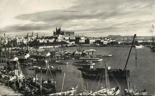 Spain Mallorca harbour partial view
