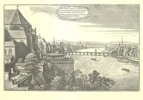 Postcard Switzerland Basel Rheinbrucke