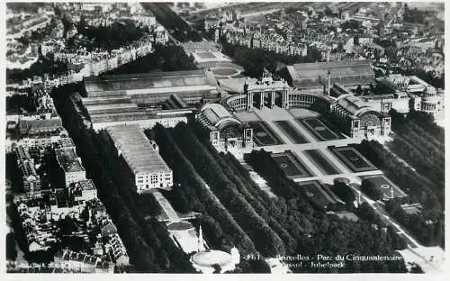 Belgium Bruxelles Jubilee park aerial view