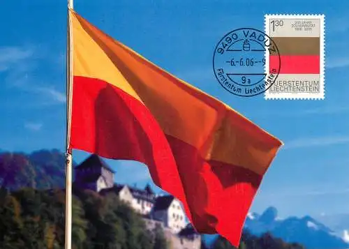 Postcard Liechtenstein Farbes des Furstenhauses