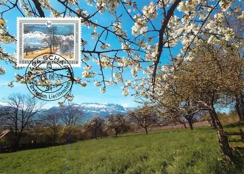 Postcard Liechtenstein Eugen Schuepp Neugut Schaan