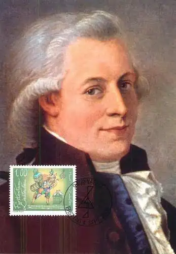 Postcard Beruhmte Werke Wolfgang Amadeus Mozart