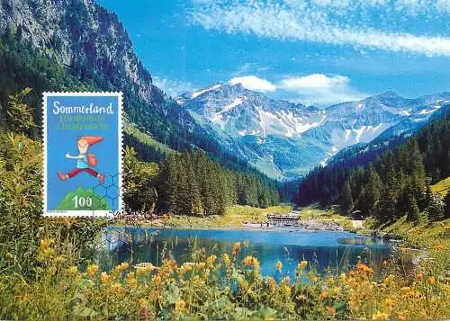 Postcard Liechtenstein Sommerland Ferienland Furstentum