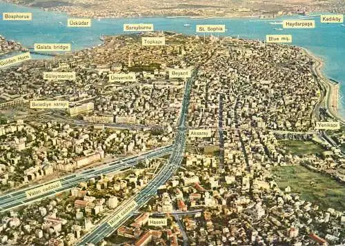 Turkey Istanbul aerial view