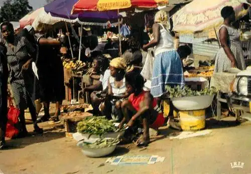 Gabon Liberville marche types et scenes