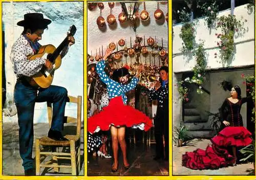 Spain Andalusian dance and typical scenes multi view